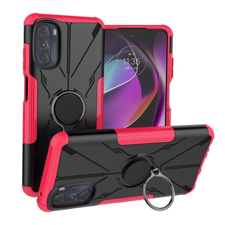 For Motorola Moto G 2022 Armor Bear Shockproof PC + TPU Phone Case
