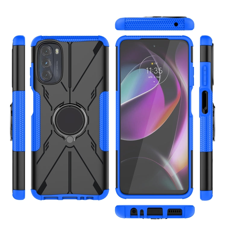 For Motorola Moto G 2022 Armor Bear Shockproof PC + TPU Phone Case