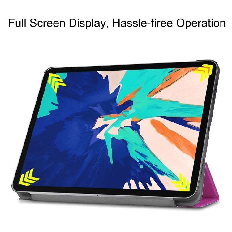 For iPad Pro 12.9 inch 2020 Custer Teature Smart Tablet Holster with Sleep / Wake-up Function & 3-Fold Holder