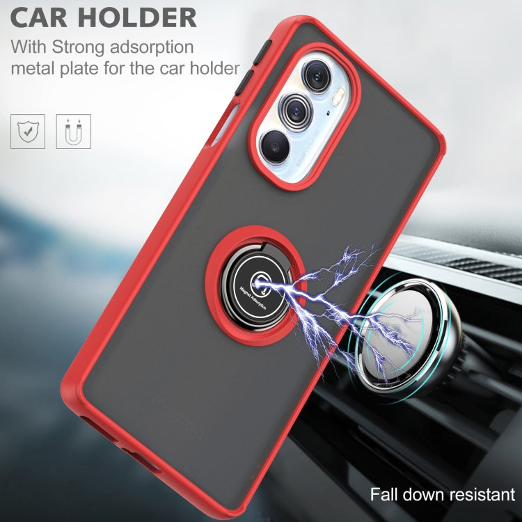 For Motorola Edge X30/30 Pro/Plus 2022 Q Shadow 1 Series TPU + PC Phone Case with Ring