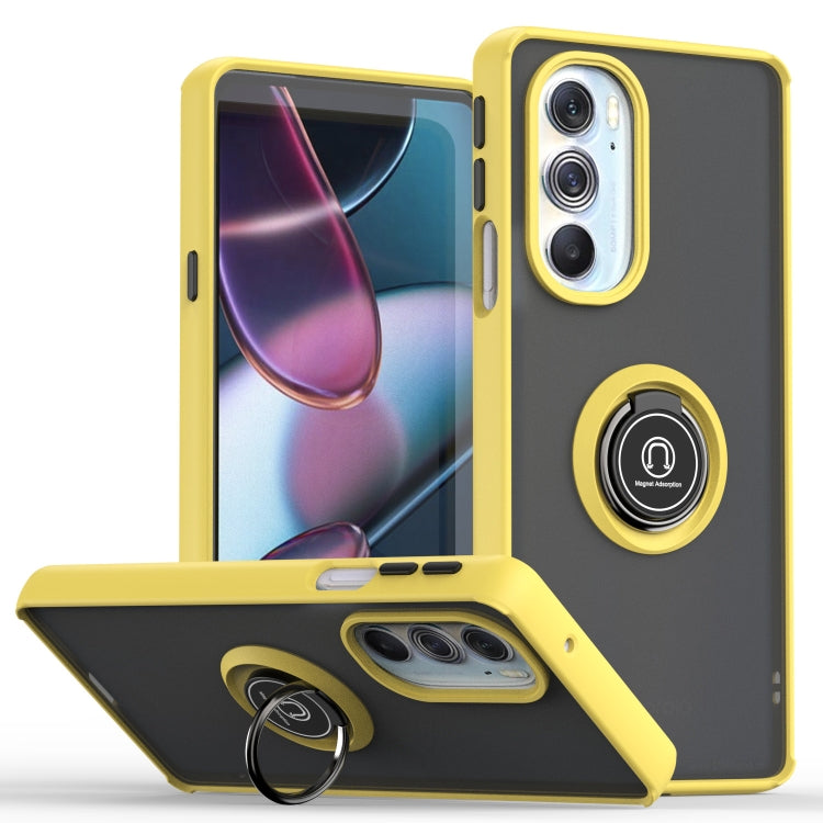 For Motorola Edge X30/30 Pro/Plus 2022 Q Shadow 1 Series TPU + PC Phone Case with Ring