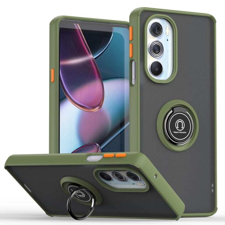 For Motorola Edge X30/30 Pro/Plus 2022 Q Shadow 1 Series TPU + PC Phone Case with Ring
