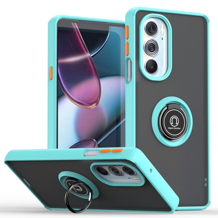 For Motorola Edge X30/30 Pro/Plus 2022 Q Shadow 1 Series TPU + PC Phone Case with Ring