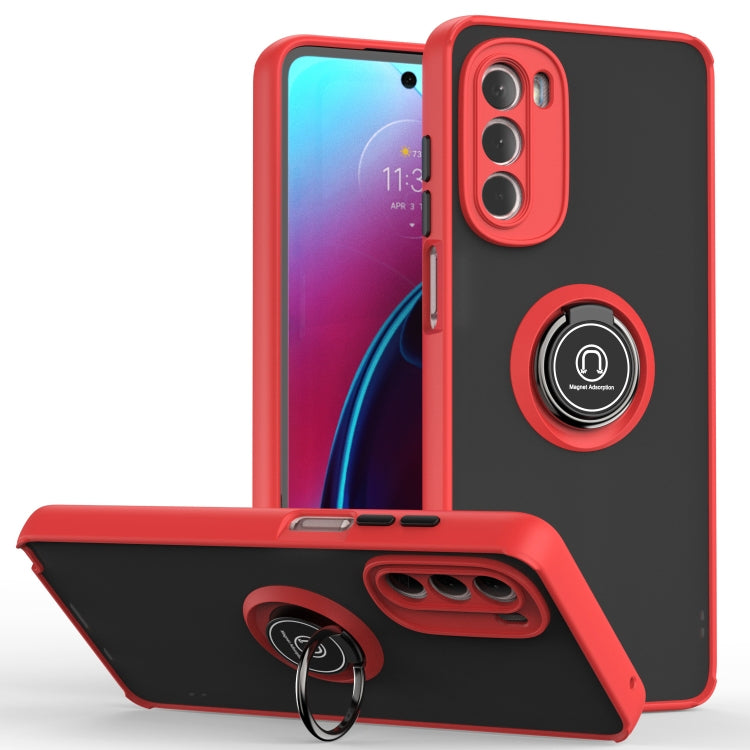 For Motorola Moto G Stylus 5G 2022 Q Shadow 1 Series TPU + PC Phone Case with Ring