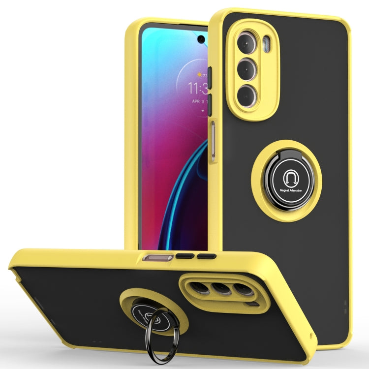 For Motorola Moto G Stylus 5G 2022 Q Shadow 1 Series TPU + PC Phone Case with Ring