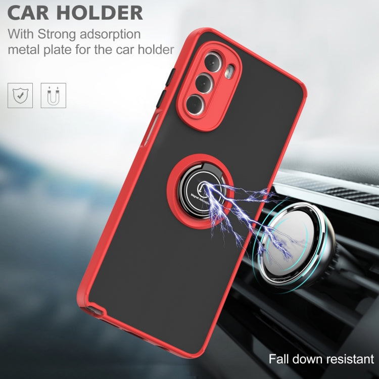 For Motorola Moto G Stylus 5G 2022 Q Shadow 1 Series TPU + PC Phone Case with Ring