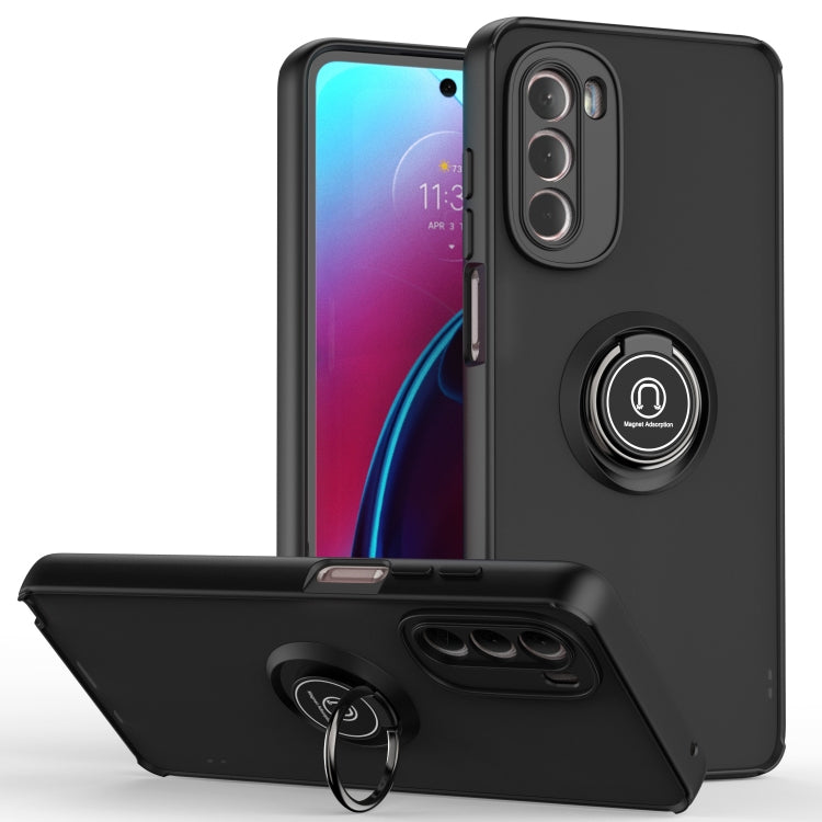 For Motorola Moto G Stylus 5G 2022 Q Shadow 1 Series TPU + PC Phone Case with Ring