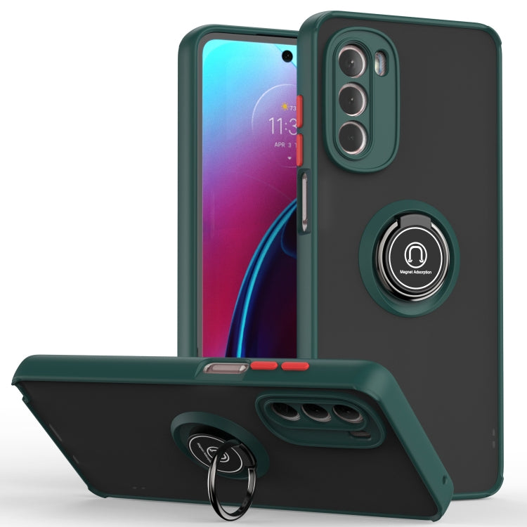 For Motorola Moto G Stylus 5G 2022 Q Shadow 1 Series TPU + PC Phone Case with Ring