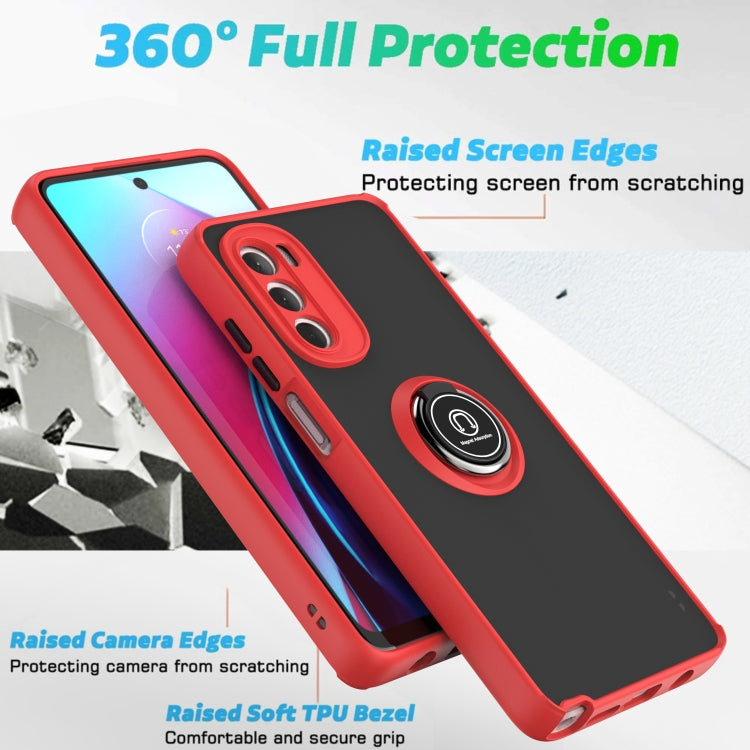 For Motorola Moto G Stylus 5G 2022 Q Shadow 1 Series TPU + PC Phone Case with Ring