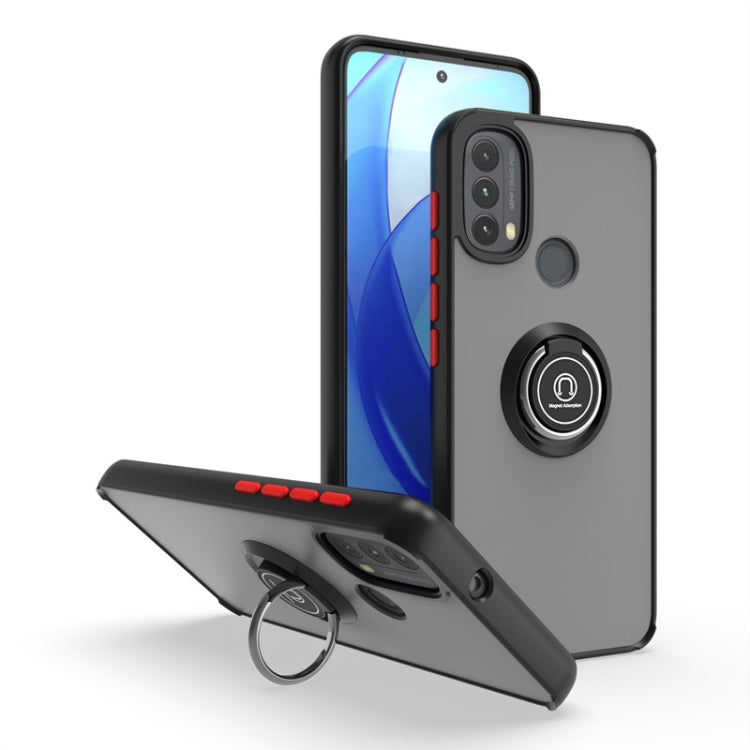 For Motorola Moto E20/E40 Q Shadow 1 Series TPU + PC Phone Case with Ring
