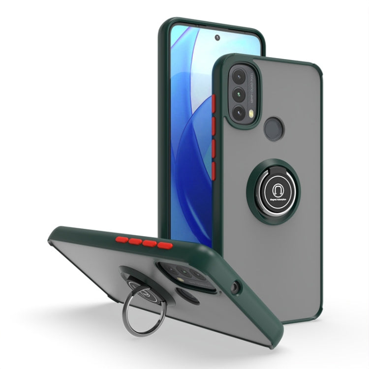 For Motorola Moto E20/E40 Q Shadow 1 Series TPU + PC Phone Case with Ring