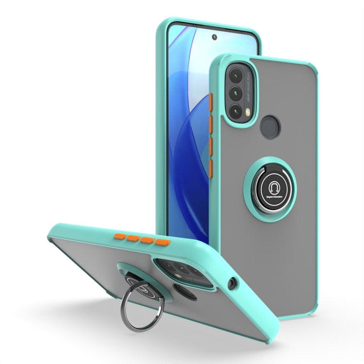 For Motorola Moto E20/E40 Q Shadow 1 Series TPU + PC Phone Case with Ring