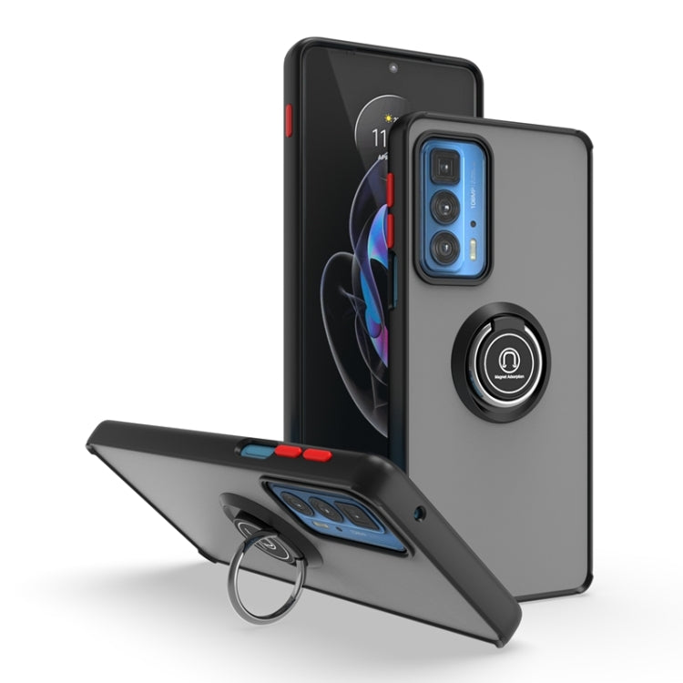 For Motorola Edge 20 Pro Q Shadow 1 Series TPU + PC Phone Case with Ring
