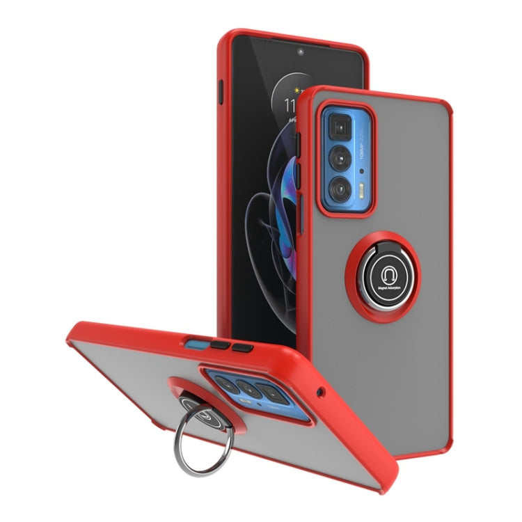 For Motorola Edge 20 Pro Q Shadow 1 Series TPU + PC Phone Case with Ring