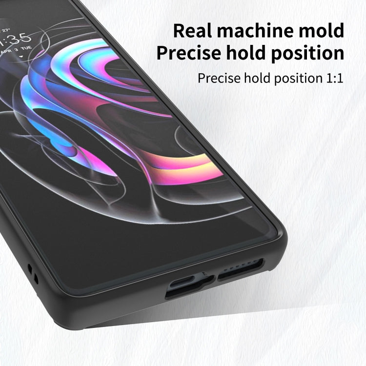 For Motorola Edge 20 Pro Q Shadow 1 Series TPU + PC Phone Case with Ring