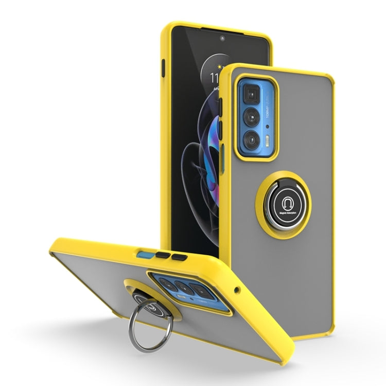 For Motorola Edge 20 Pro Q Shadow 1 Series TPU + PC Phone Case with Ring
