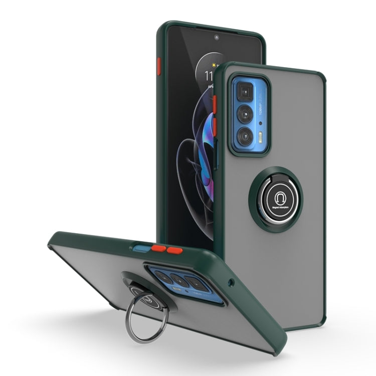 For Motorola Edge 20 Pro Q Shadow 1 Series TPU + PC Phone Case with Ring