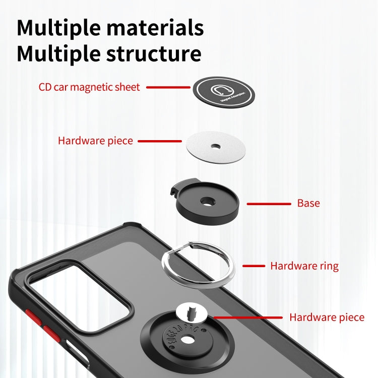 For Motorola Edge 20 Pro Q Shadow 1 Series TPU + PC Phone Case with Ring