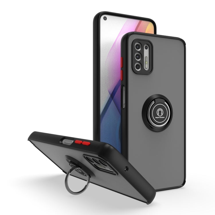 For Motorola Moto G Stylus 2021 Q Shadow 1 Series TPU + PC Phone Case with Ring