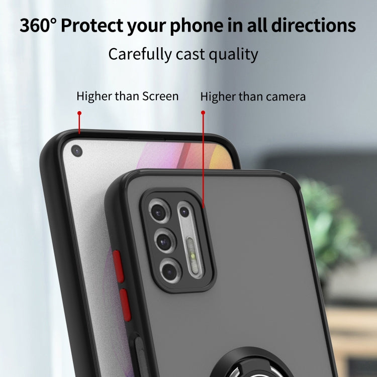 For Motorola Moto G Stylus 2021 Q Shadow 1 Series TPU + PC Phone Case with Ring