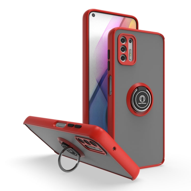 For Motorola Moto G Stylus 2021 Q Shadow 1 Series TPU + PC Phone Case with Ring