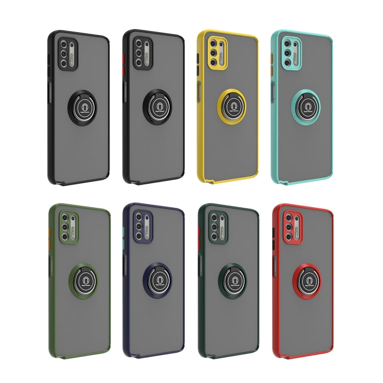 For Motorola Moto G Stylus 2021 Q Shadow 1 Series TPU + PC Phone Case with Ring