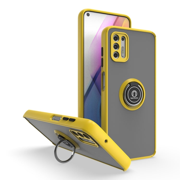 For Motorola Moto G Stylus 2021 Q Shadow 1 Series TPU + PC Phone Case with Ring