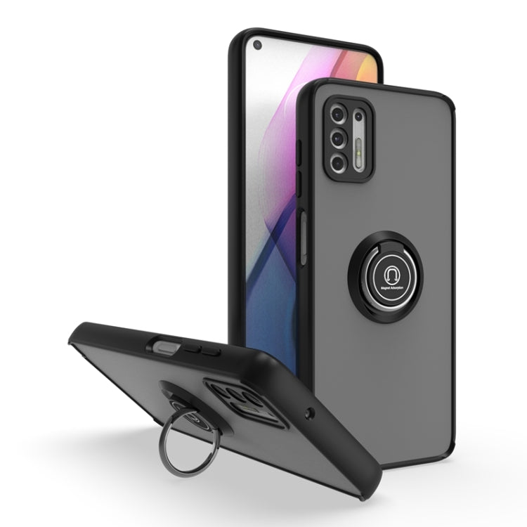 For Motorola Moto G Stylus 2021 Q Shadow 1 Series TPU + PC Phone Case with Ring