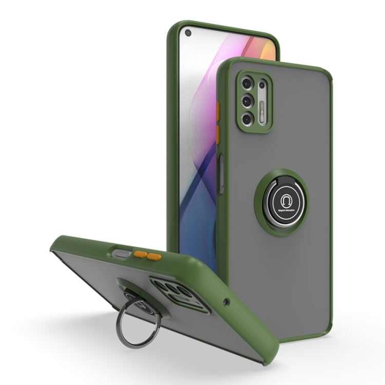 For Motorola Moto G Stylus 2021 Q Shadow 1 Series TPU + PC Phone Case with Ring