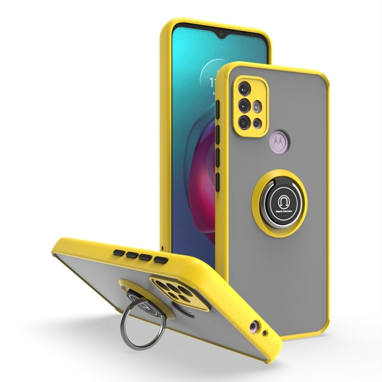 For Motorola Moto G10/G30 Q Shadow 1 Series TPU + PC Phone Case with Ring