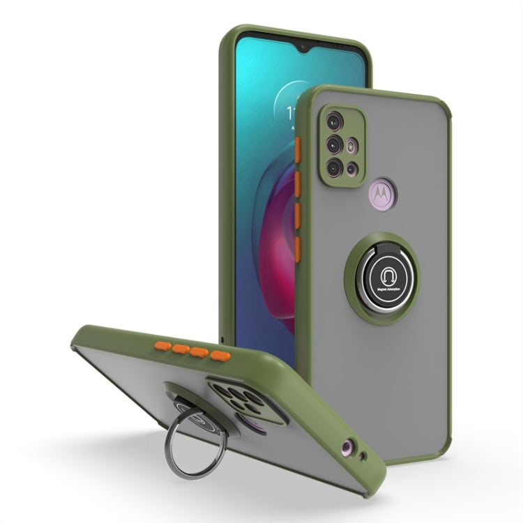For Motorola Moto G10/G30 Q Shadow 1 Series TPU + PC Phone Case with Ring