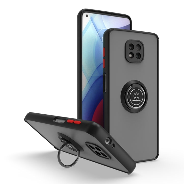For Motorola Moto G Power 2021 Q Shadow 1 Series TPU + PC Phone Case with Ring