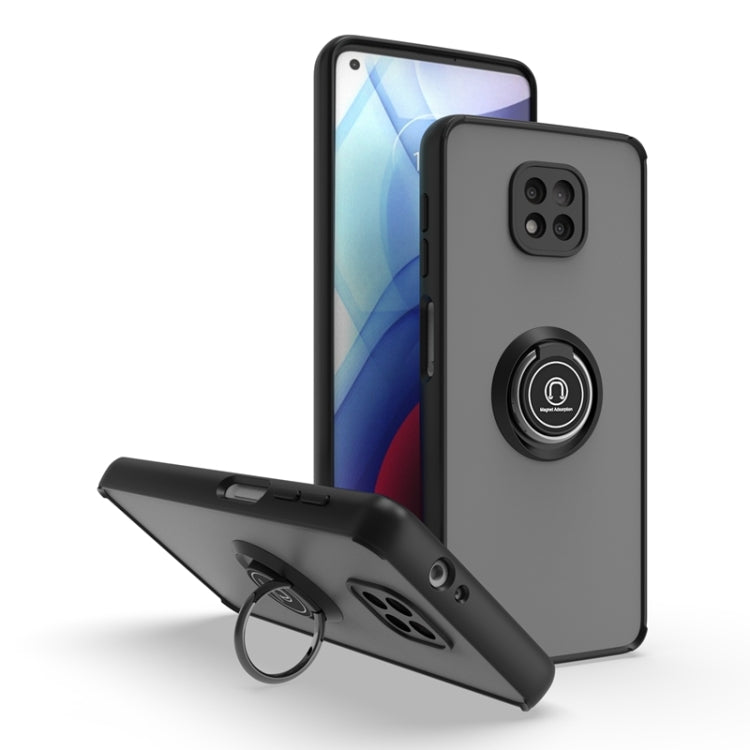 For Motorola Moto G Power 2021 Q Shadow 1 Series TPU + PC Phone Case with Ring