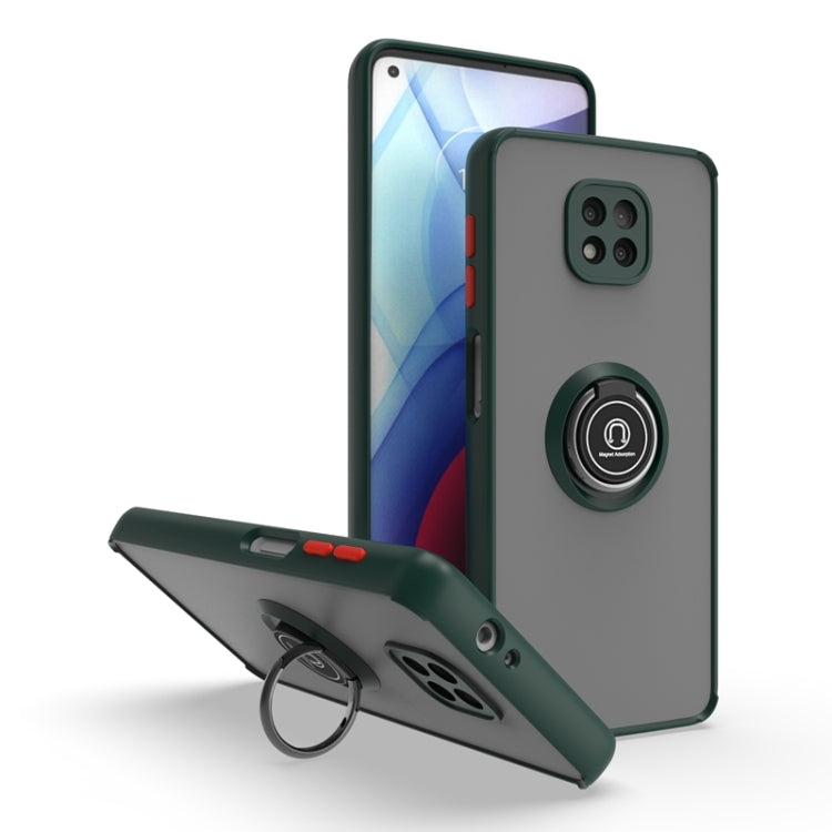 For Motorola Moto G Power 2021 Q Shadow 1 Series TPU + PC Phone Case with Ring