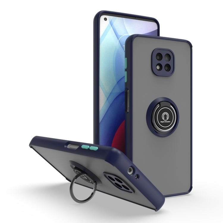 For Motorola Moto G Power 2021 Q Shadow 1 Series TPU + PC Phone Case with Ring