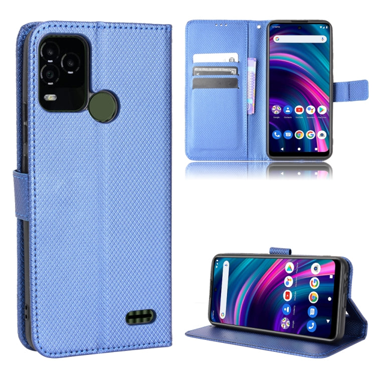 For BLU G71+ Diamond Texture Leather Phone Case