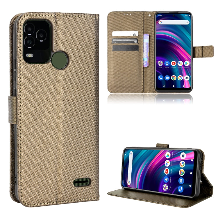 For BLU G71+ Diamond Texture Leather Phone Case