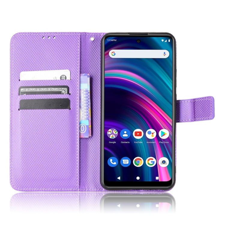 For BLU G71+ Diamond Texture Leather Phone Case