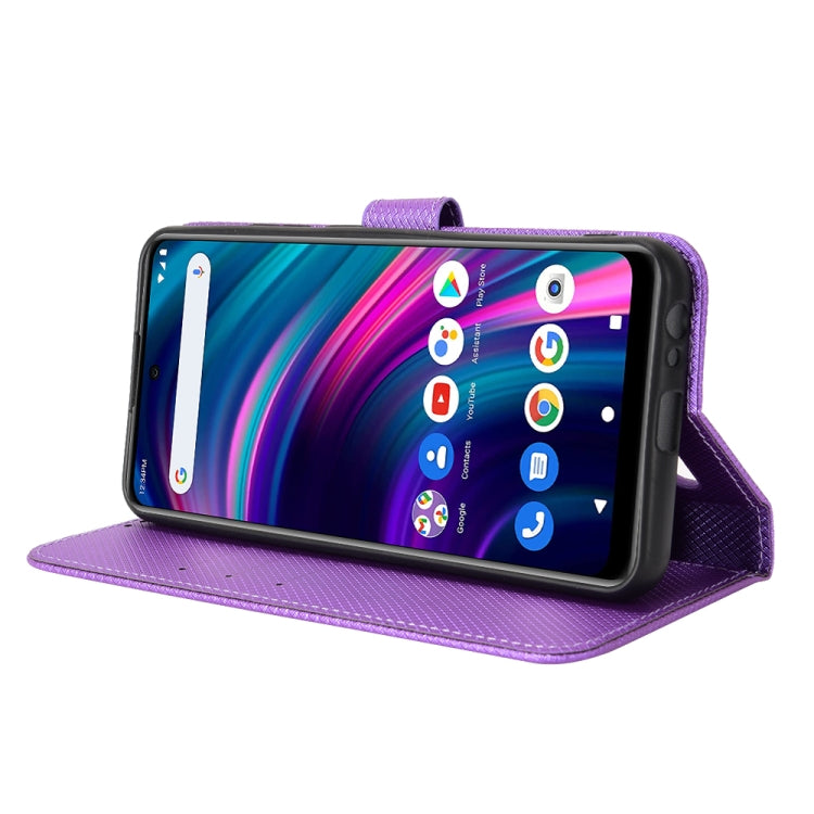 For BLU G71+ Diamond Texture Leather Phone Case