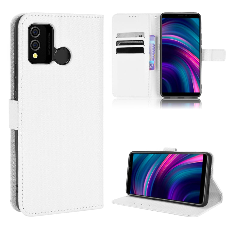 For BLU J9L Diamond Texture Leather Phone Case