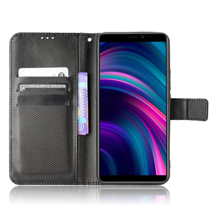 For BLU J9L Diamond Texture Leather Phone Case