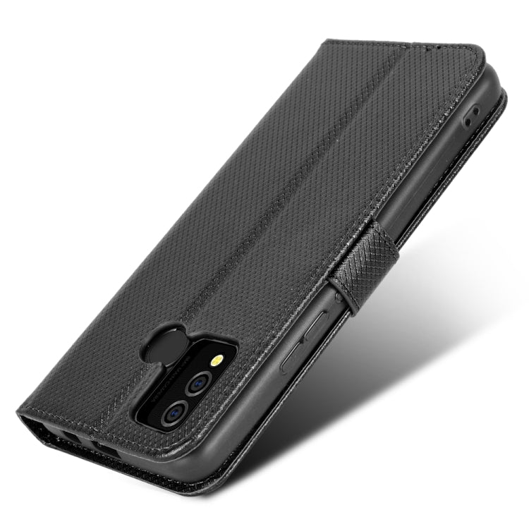 For BLU J9L Diamond Texture Leather Phone Case