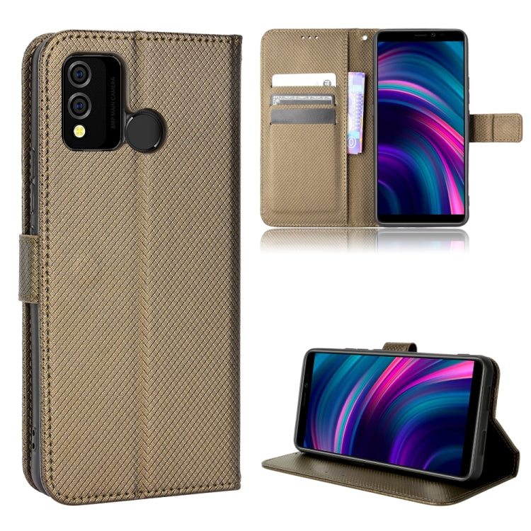 For BLU J9L Diamond Texture Leather Phone Case