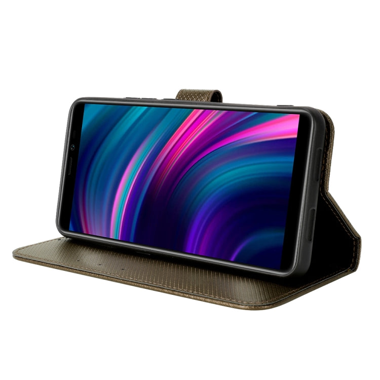 For BLU J9L Diamond Texture Leather Phone Case