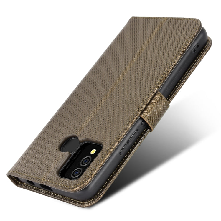For BLU J9L Diamond Texture Leather Phone Case
