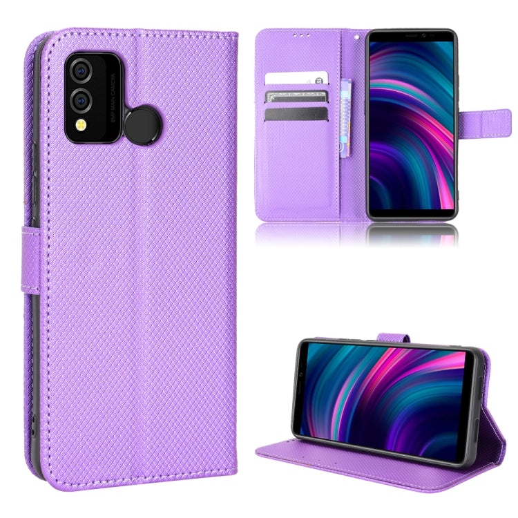For BLU J9L Diamond Texture Leather Phone Case