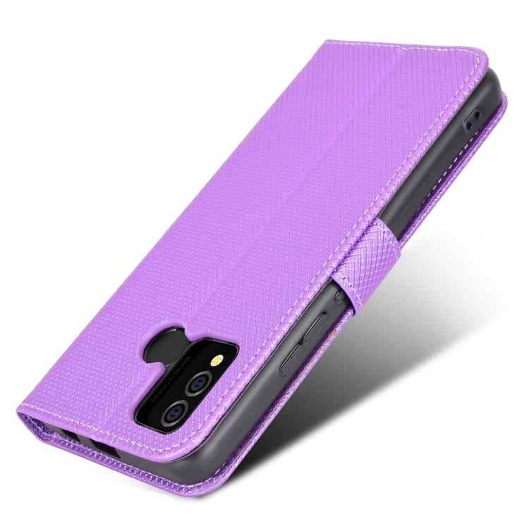 For BLU J9L Diamond Texture Leather Phone Case