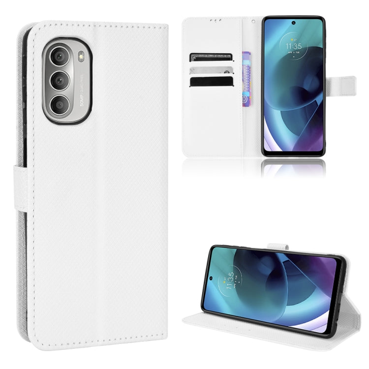 For Motorola Moto G52j 5G Diamond Texture Leather Phone Case
