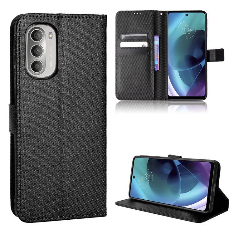 For Motorola Moto G52j 5G Diamond Texture Leather Phone Case