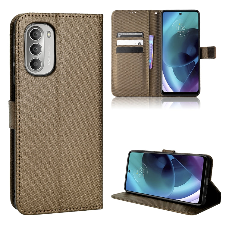 For Motorola Moto G52j 5G Diamond Texture Leather Phone Case